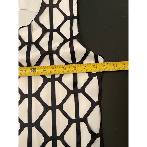 Umgee USA Women's MD Funky Geo Retro Go-Go 60s Sleeveless Mini Dress Tunic - Picture 6 of 7